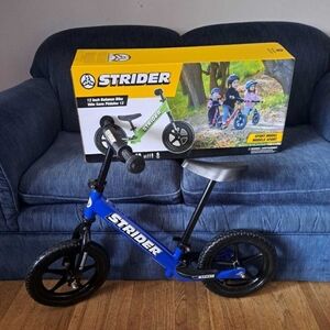 Blue Kids Strider Balance Bike